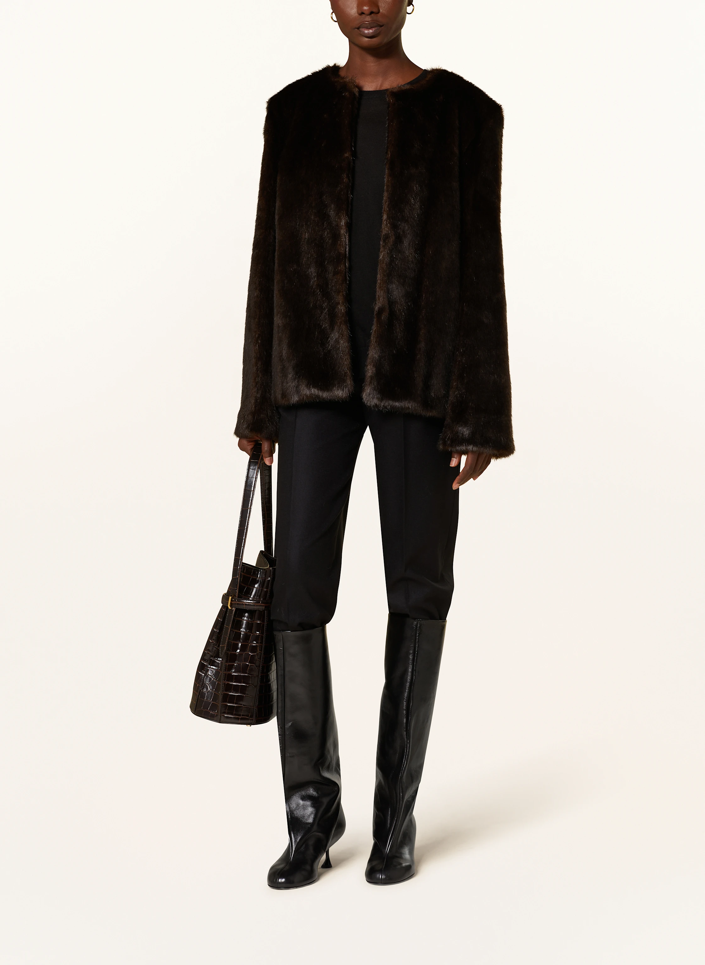 LOULOU STUDIO Kunstfell-Jacke CALISTA