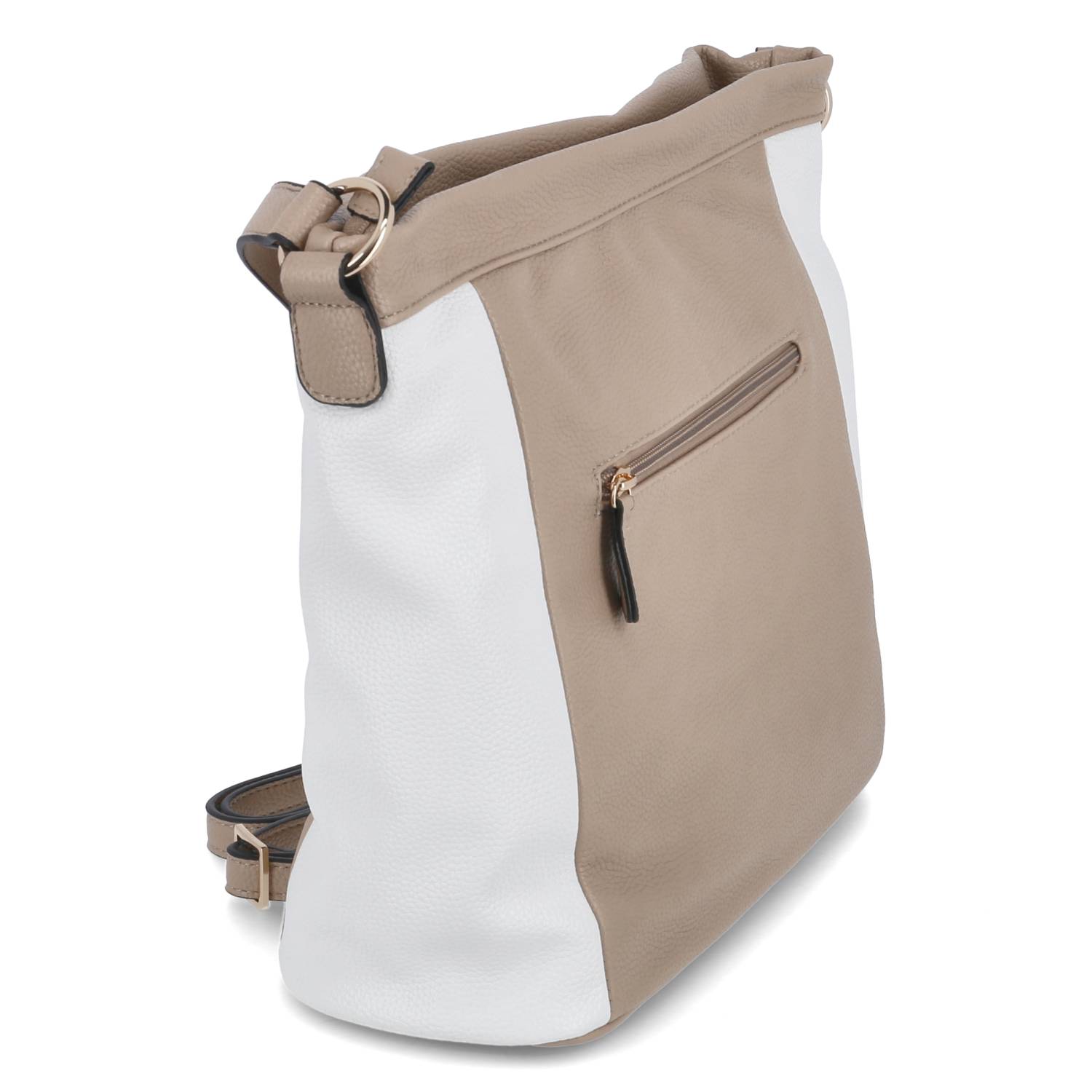 Kaerlek Schultertasche - taupe /crème
