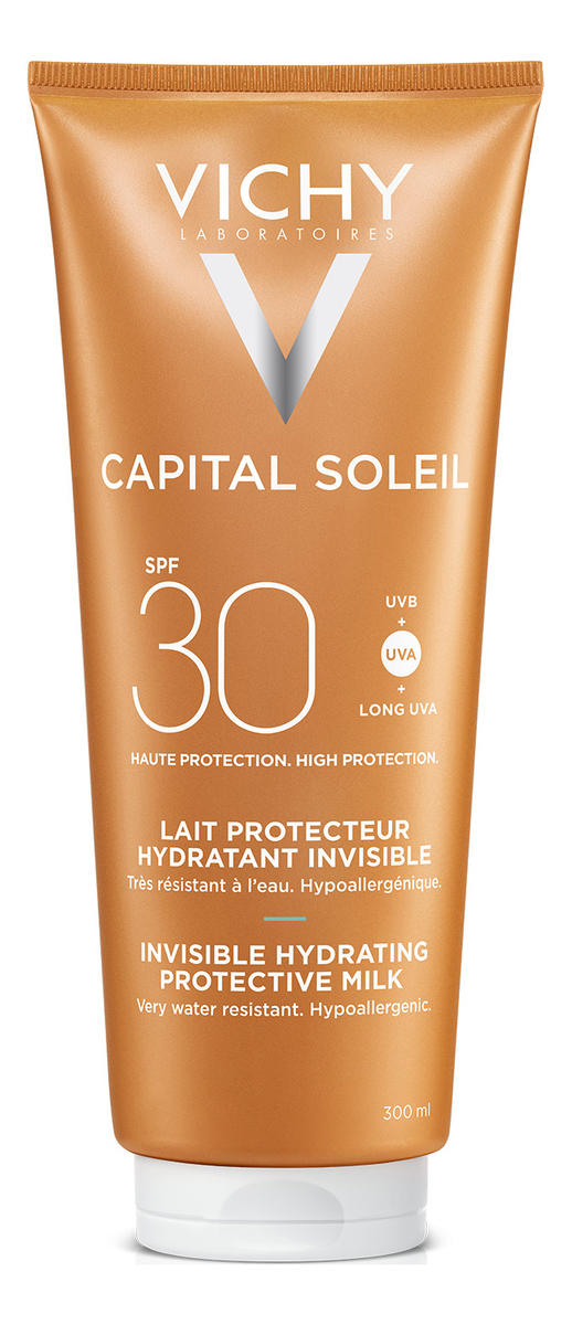 Vichy Capital Soleil Invisible Hydrating Protective Milk SPF30 - 300 ml.