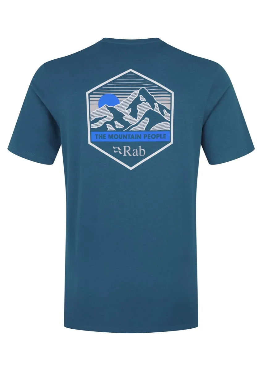 Rab Stance Mountain Peak Tee Tempest Blue