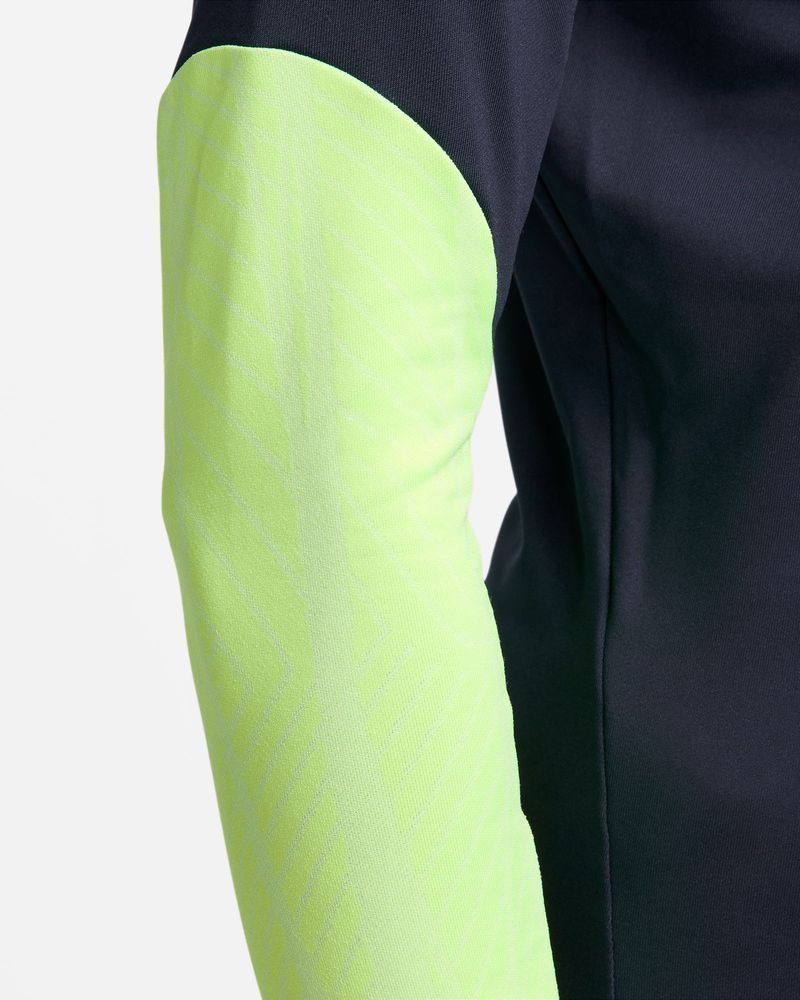 Haut d'entrainement 1/4 Zip Nike Strike 23 Bleu Marine & Jaune Fluo pour femme