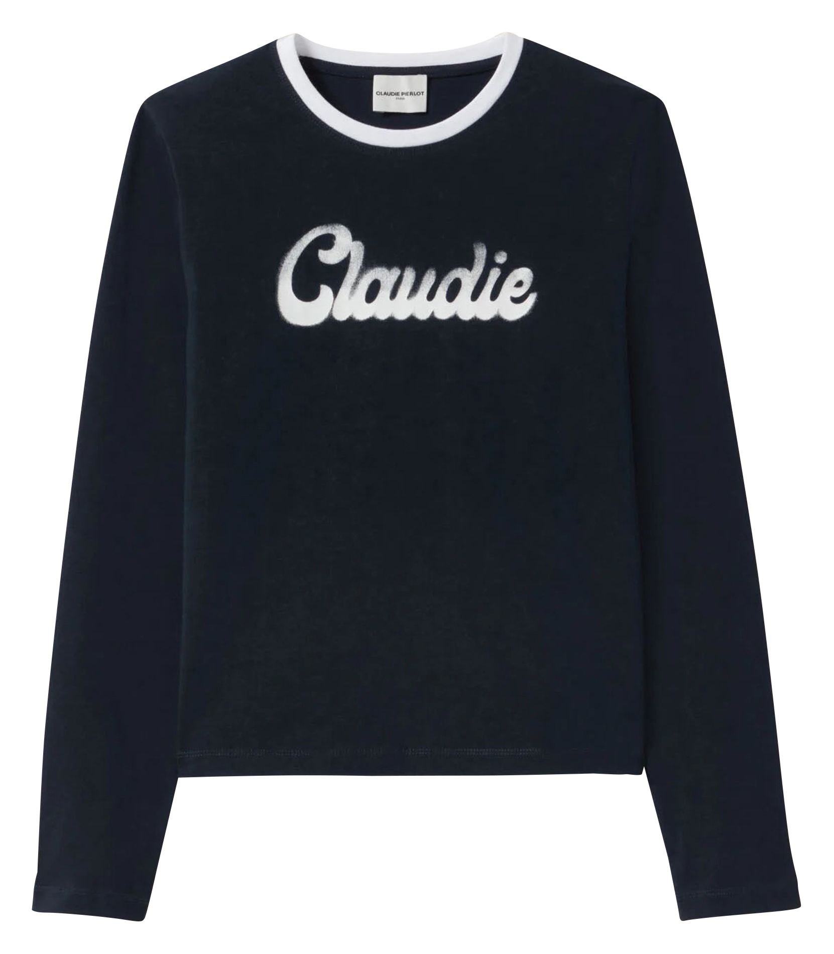 Tee-shirt manches longues en coton | Bleu