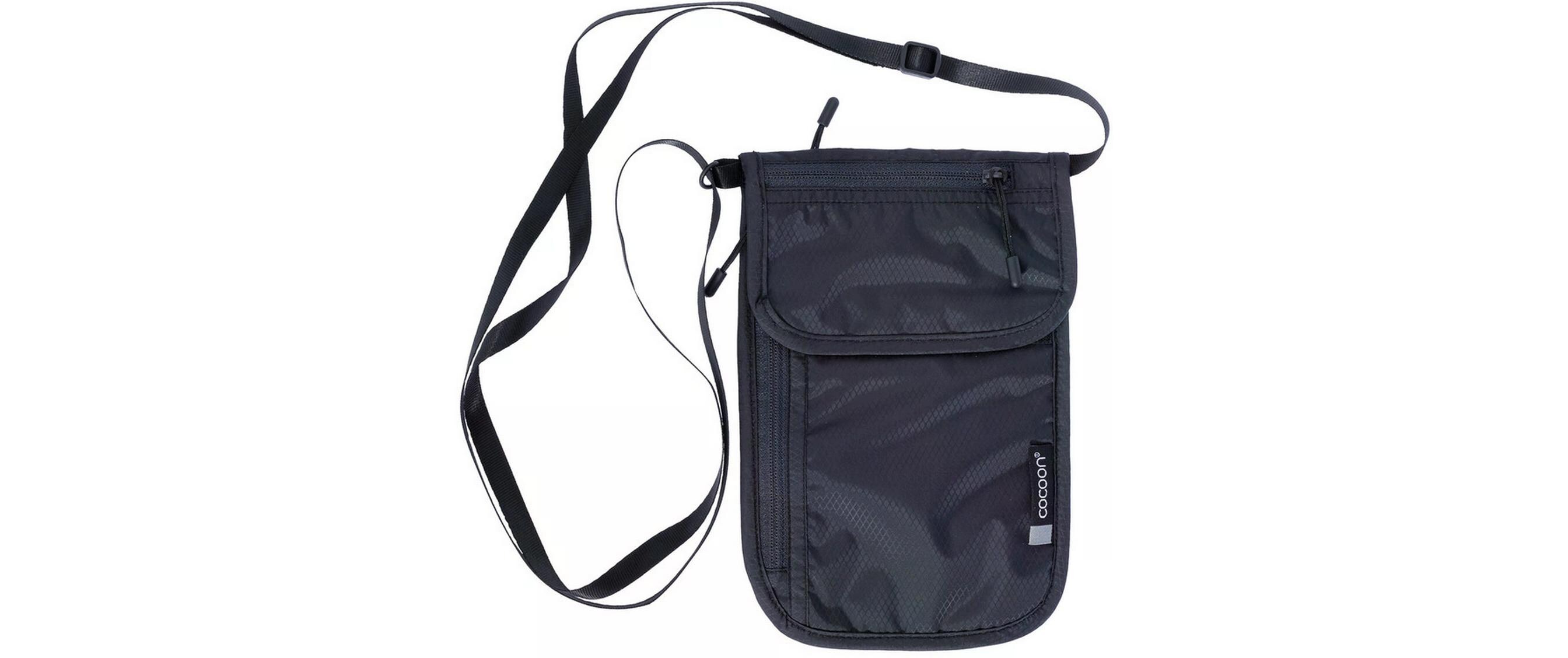 Travel Neck Wallet SchwarzLeichter Brustbeutel