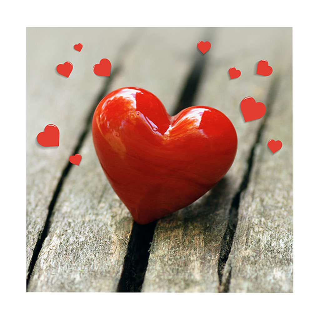 Lot de 20 serviettes papier COEUR 33x33cm