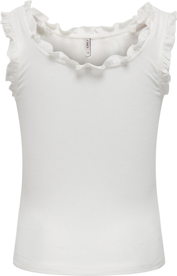 ONLY KOGBELIA S/L STRAP TOP JRS Hvid
