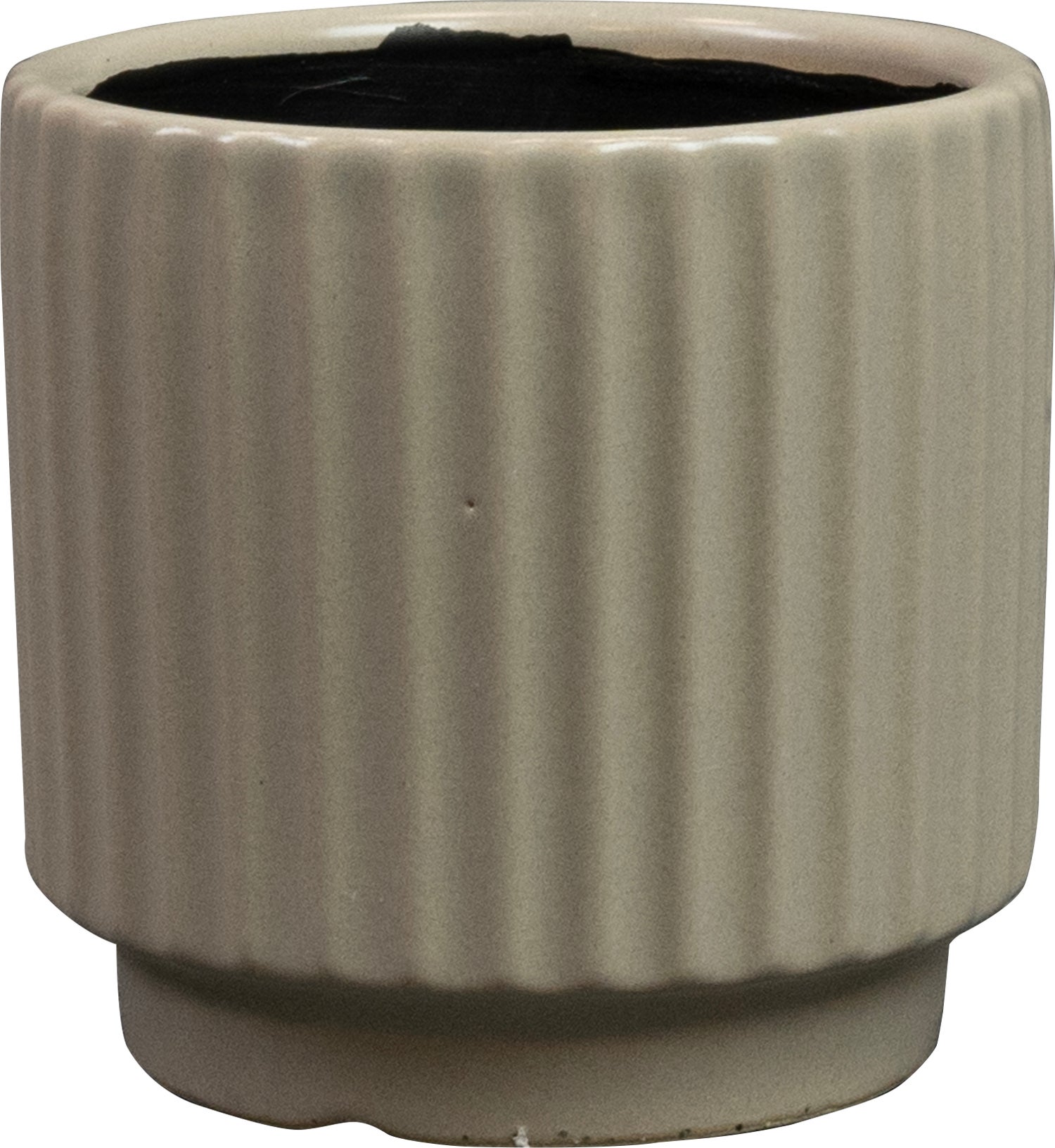 TS bloempot Siebe taupe D 8 H 7 cm