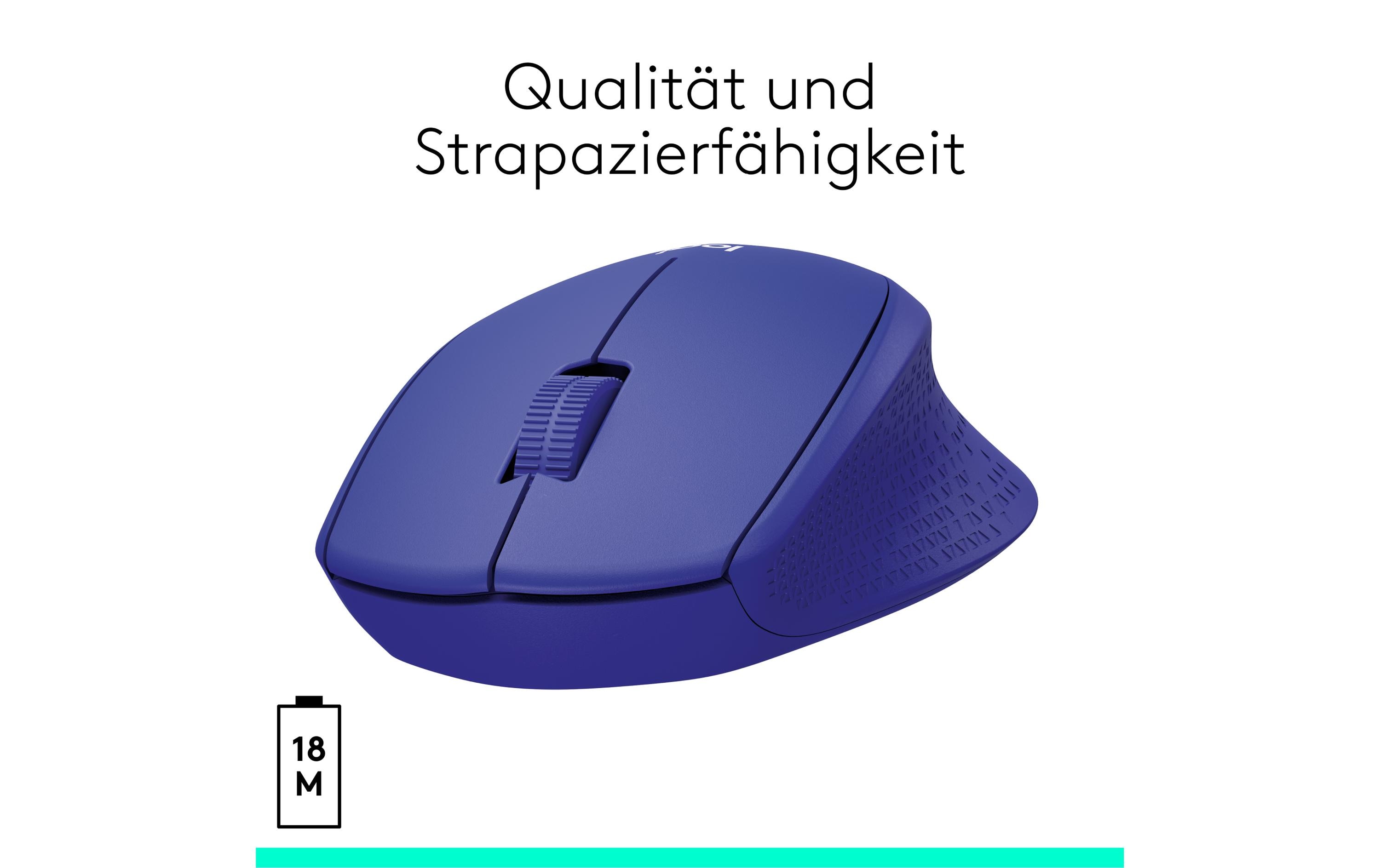 Maus M330 Silent PlusGeräuscharme USB-Funkmaus mit 1000 dpi Optical Tracking