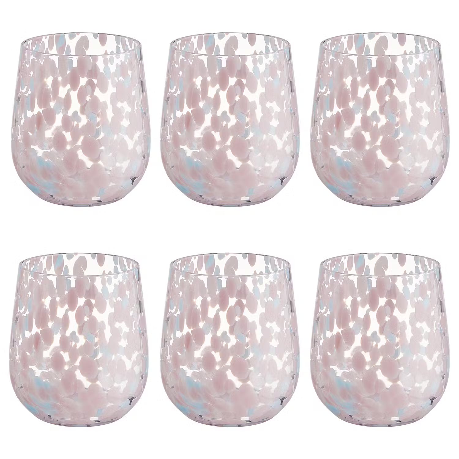 CONFETTI Trinkglas 6er-Set
