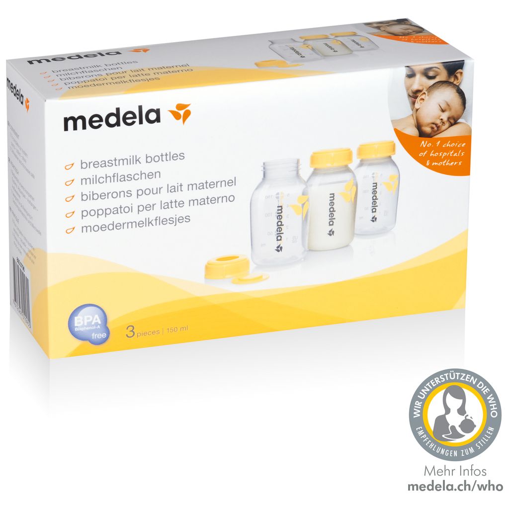 MedelaMedela   Milchflaschen 3 Stück