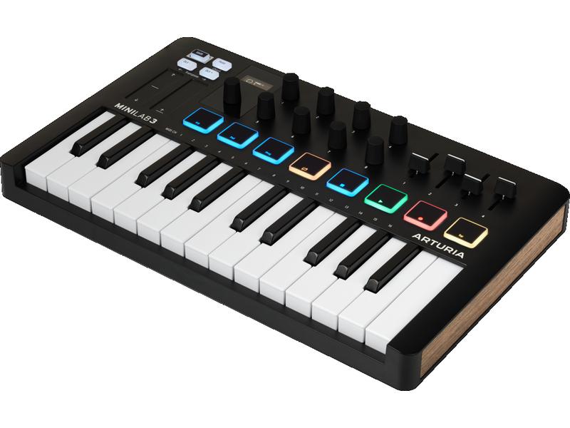 Arturia Keyboard Controller Minilab 3 Schwarz Universeller Controller zum Musizieren