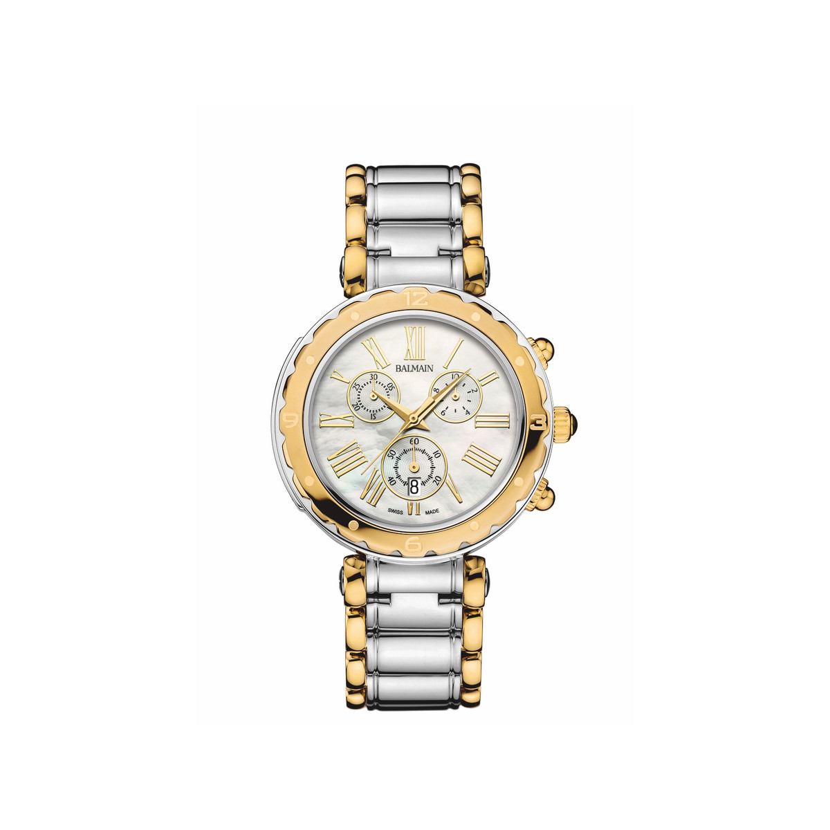 Montre Balmain femme acier bicolore jaune