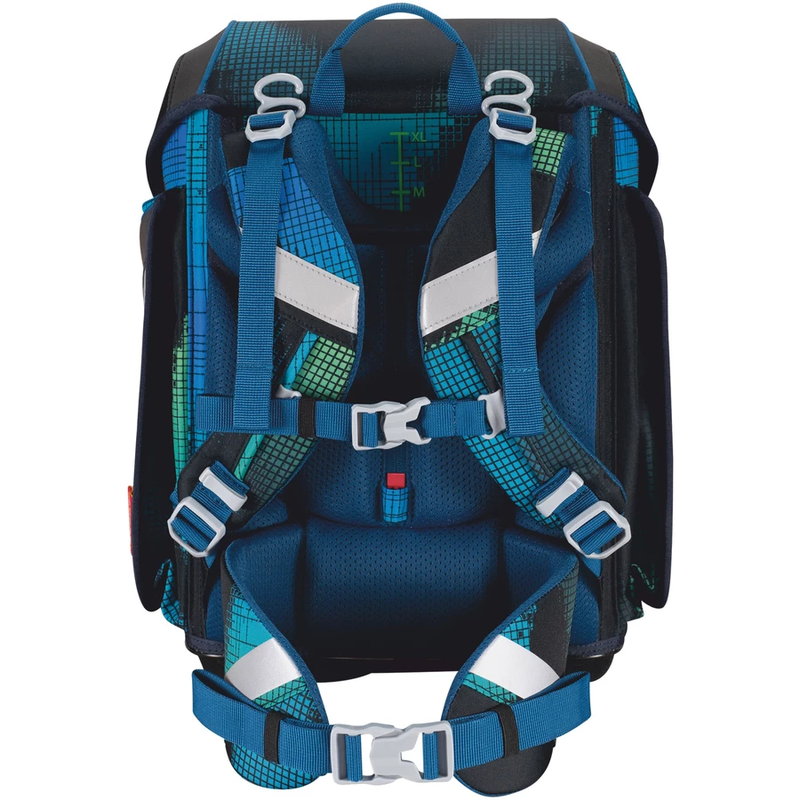 Scout Genius Exklusiv Movie Star - Schulranzen Set 5tlg. Blue Pixel