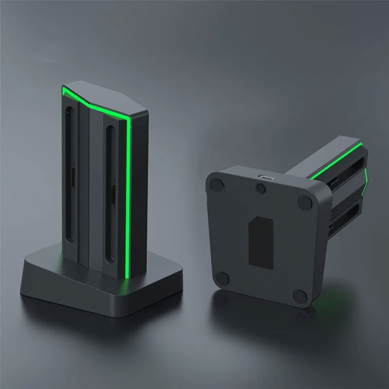 (4-fach) Ladestation Charging Dock für Nintendo Switch 2 Joy-Cons mit LED-Anzeige - Schwarz