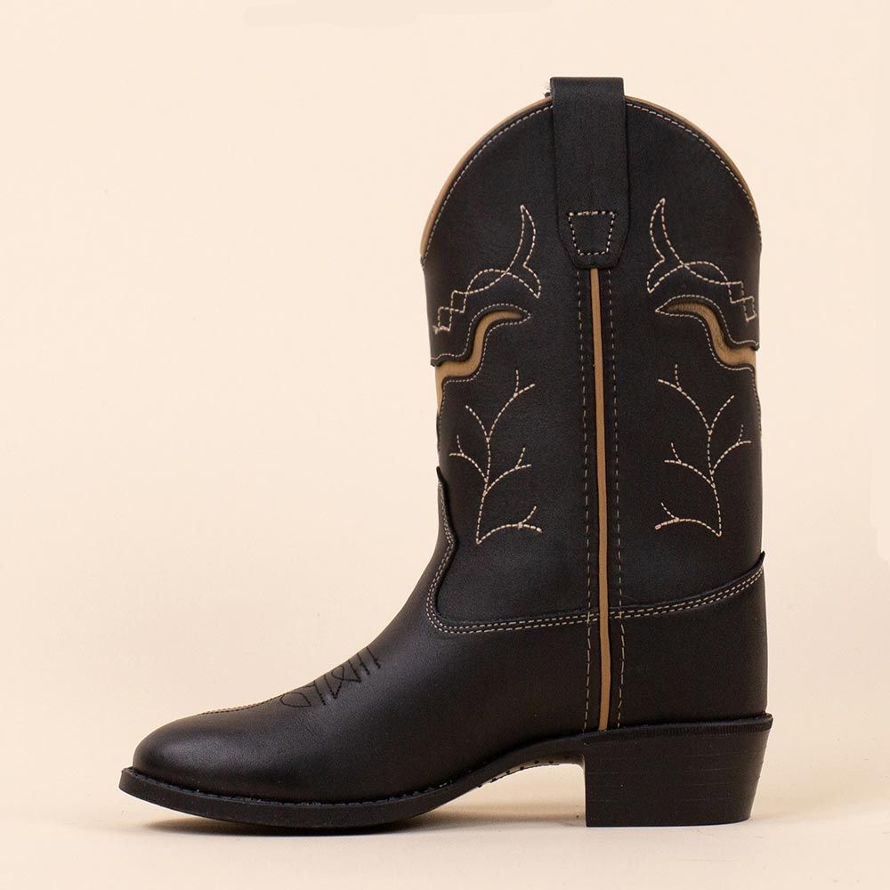 Old West 1153 cowboylaarsjes Zwart