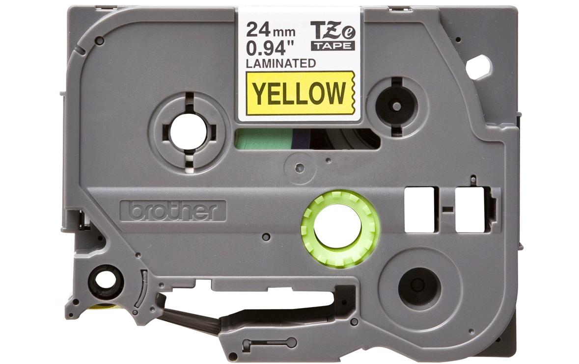 Beschriftungsband TZe-651 Schwarz auf Gelb24 mm-Beschriftungsband für Etikettendrucker
