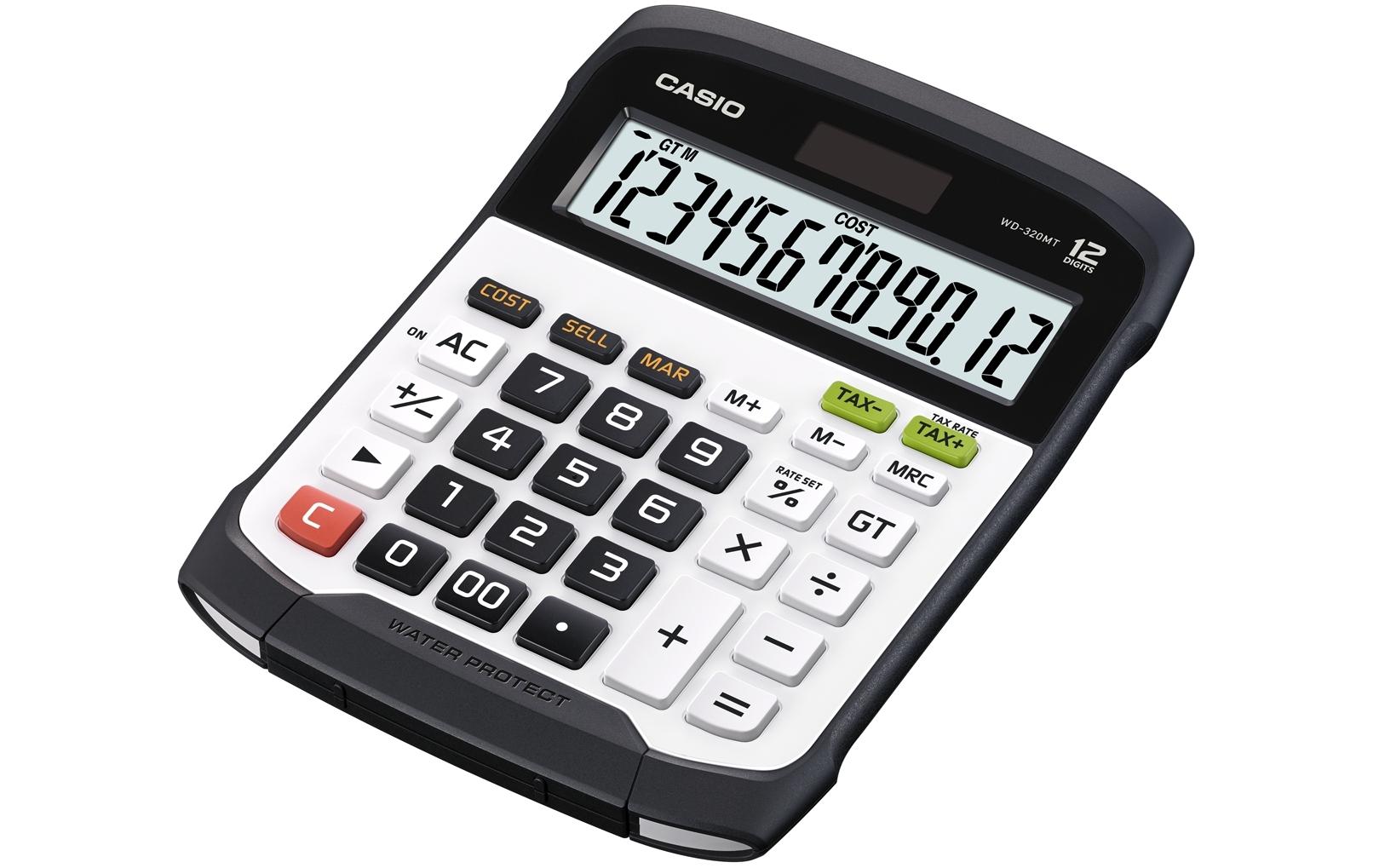 Taschenrechner CS-WD-320MT 12-stelligStaub. und spritzwassergeschützter Bürorechner