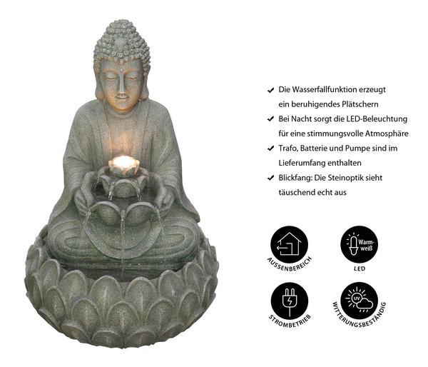 Dehner Polyresin-Gartenbrunnen Yoga,
