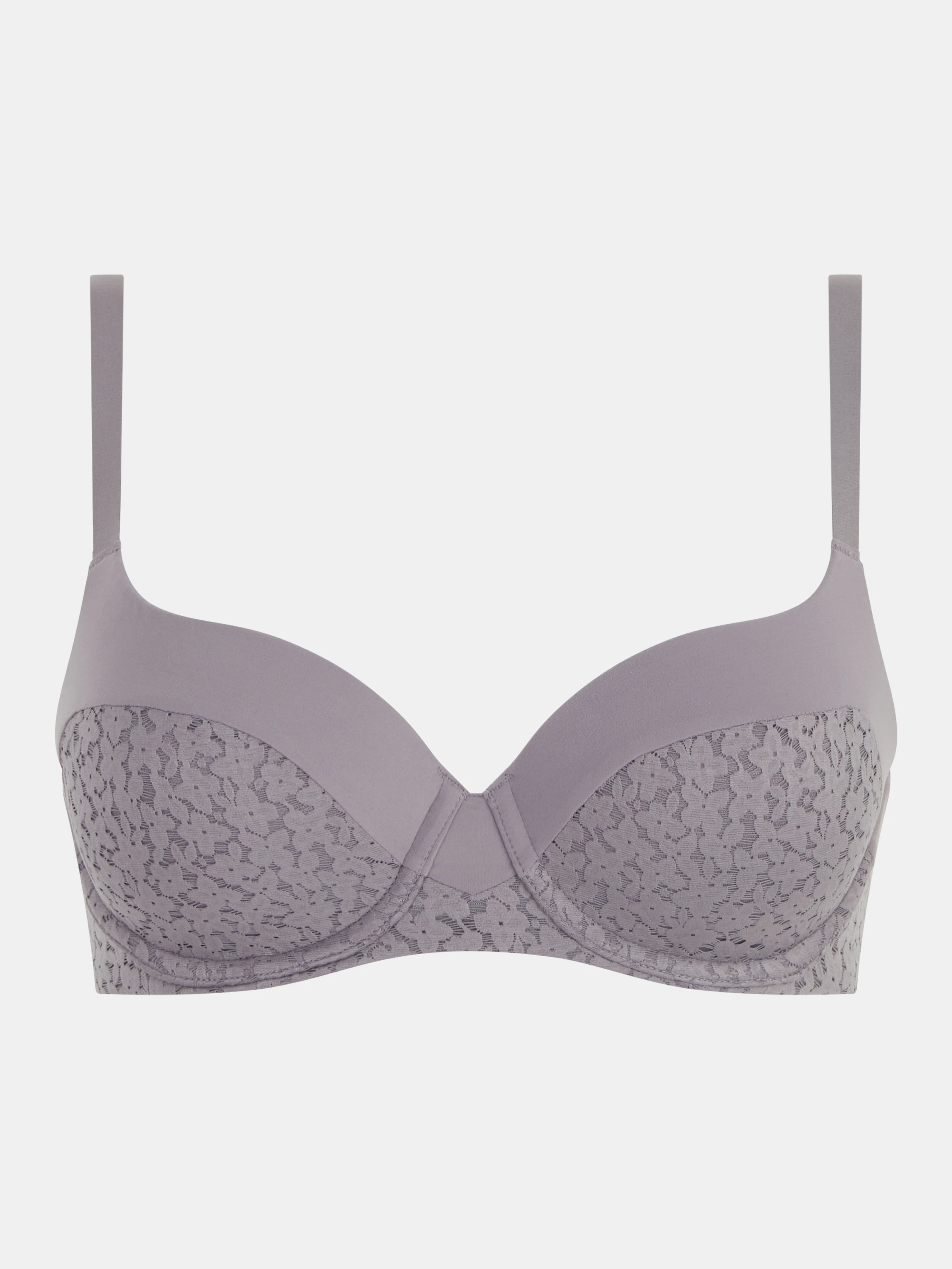 NORAH - Soutien-gorge coques emboîtant en dentelle | Gris