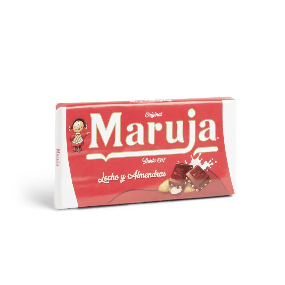 Tablette de chocolat au lait et amandes Maruja 100g