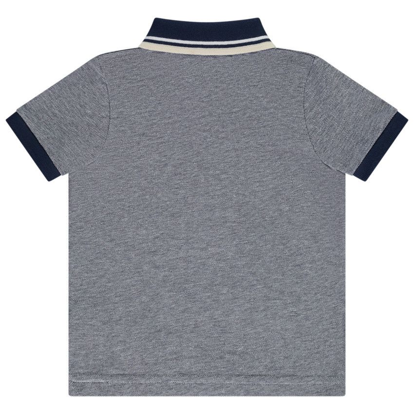 Polo manches courtes print golf pour bébé garçon - Bleu marine