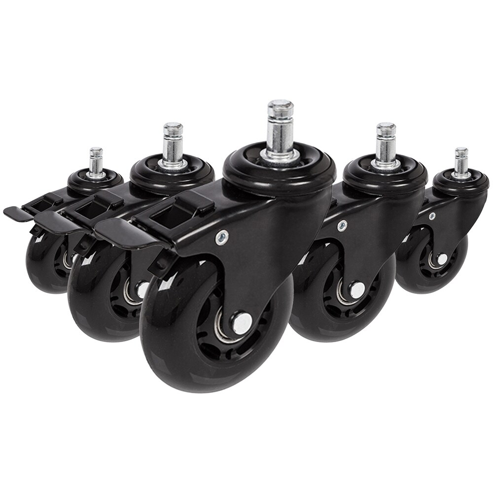 Stuhlrollen 5x ROLO SKATE S 11mm/75mm 100 % Polyurethan hjh OFFICE