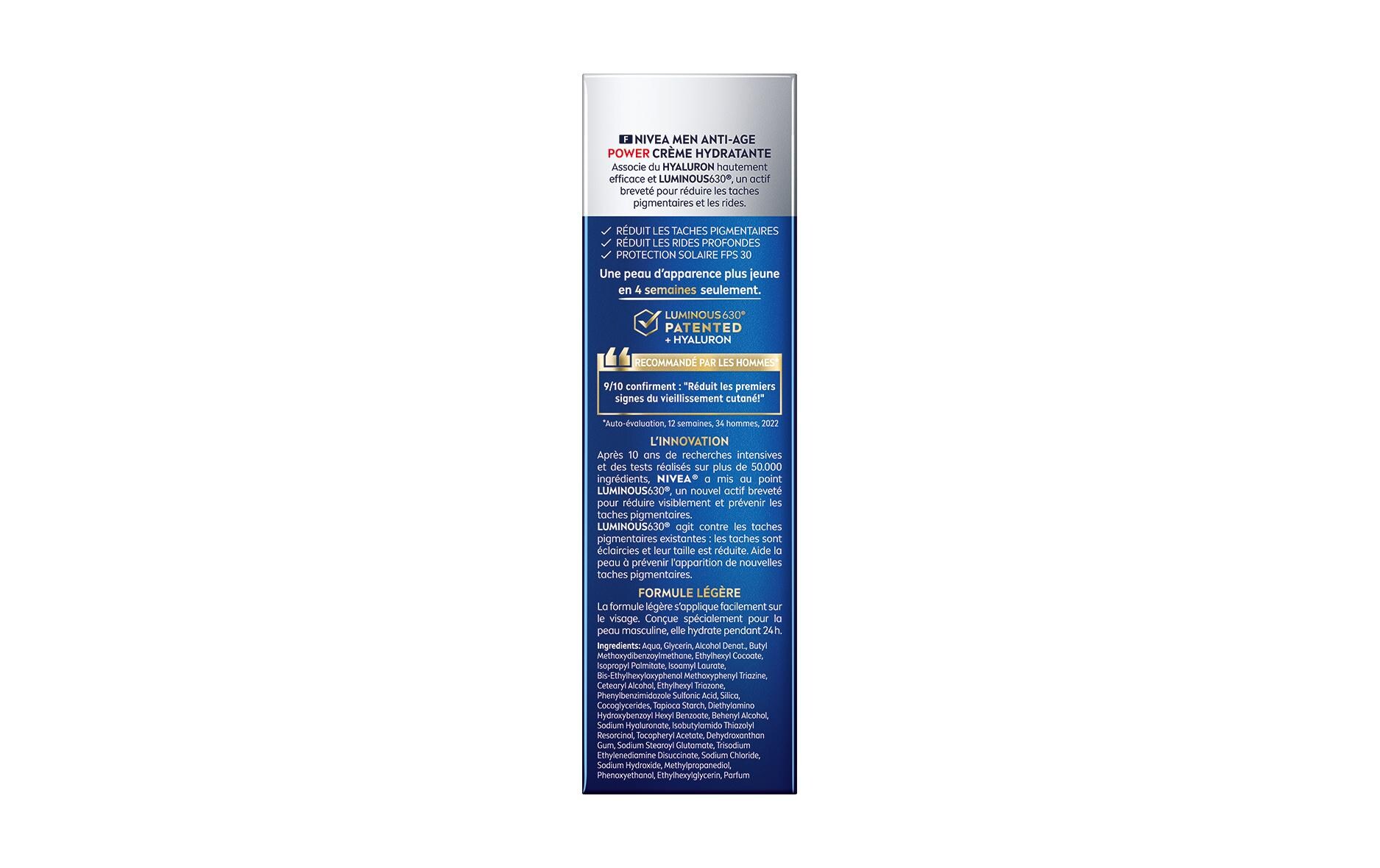 Men Crème Anti-Age Power Luminous 50 mlAnti-Age Gesichtspflege mit dem patentierten Anti-Pigment-Wirkstoff