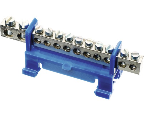 Nulgeleiderklem 16 mm² 12-polig 651/N12 blauw