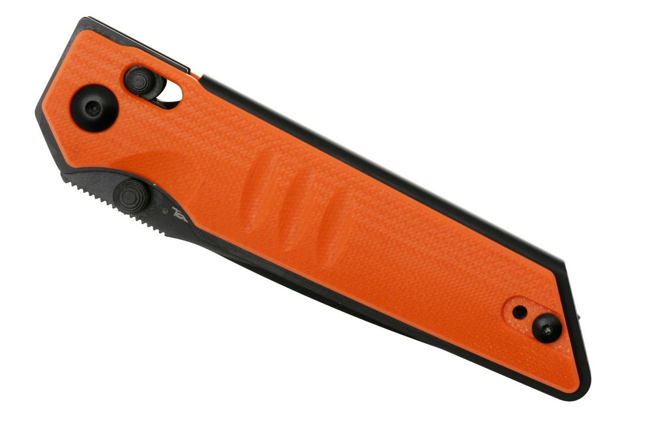 Real Steel Sacra 7711OB Black Böhler K110, Orange G10, zakmes