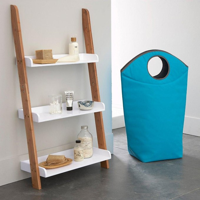 SO'HOME<br>Étagère de banheiro em forma de escada, 3 prateleiras, Lindus