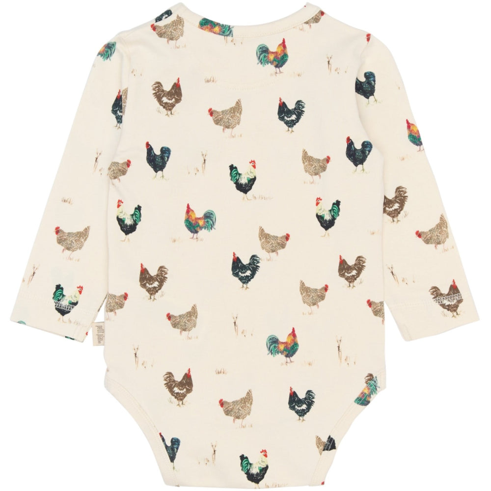 Køb Petit Piao Eggnog Rooster AOP PPStar L_S Body