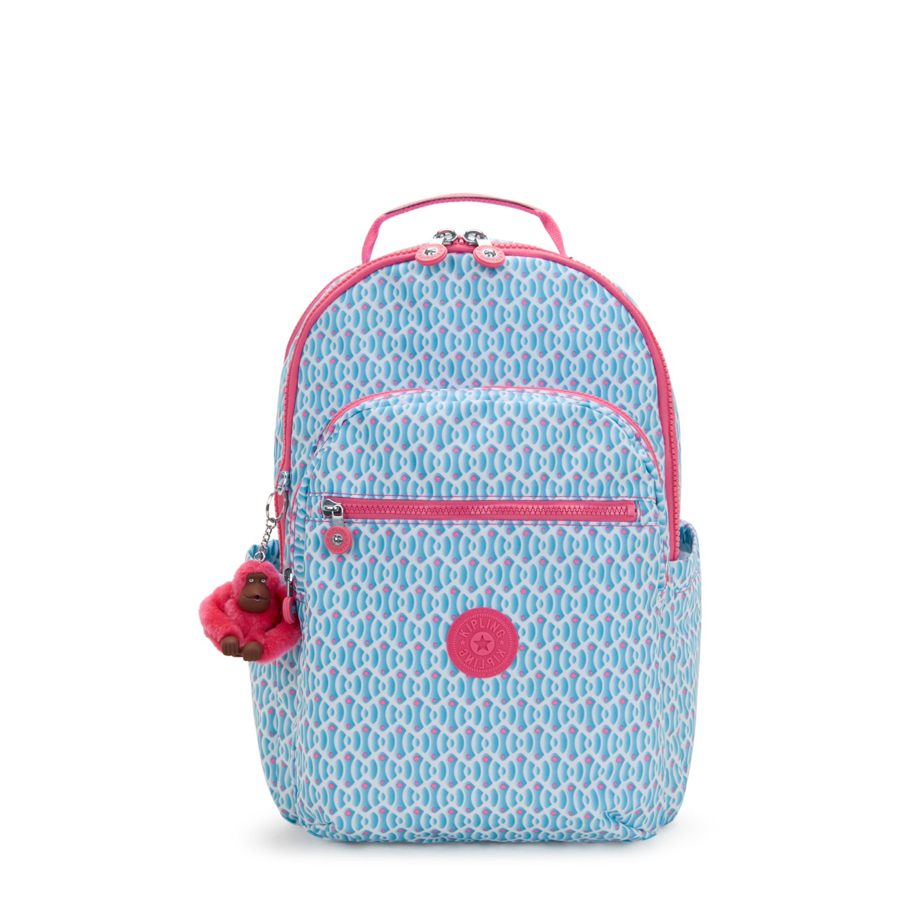 SEOUL COLLEGE Grand sac à dos avec compartiment séparé pour ordinateur portable - Dreamy Geo Combo