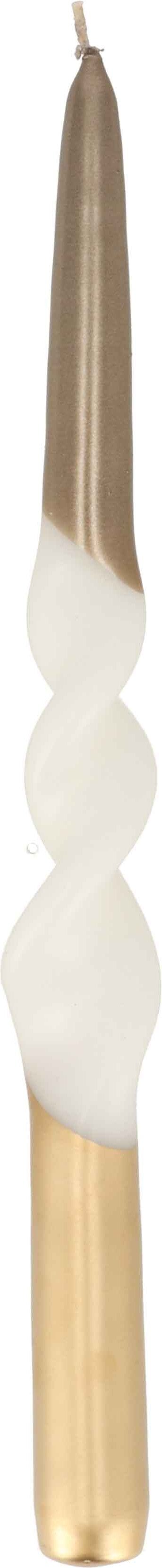 dinerkaars Duo Dip Swirl bruin / goud 10 uur D 2 H 30 cm