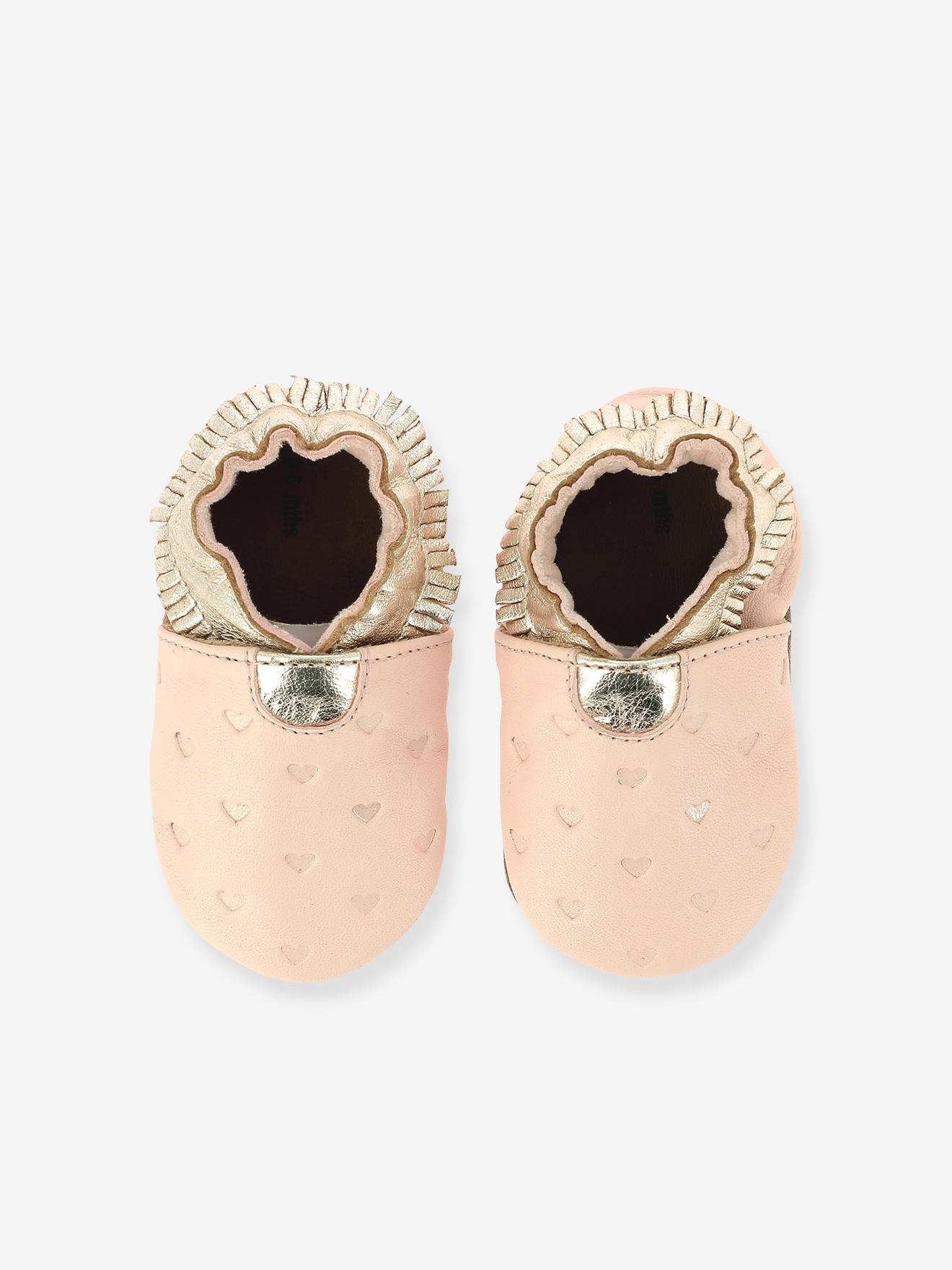 ROBEEZ© Sapatinhos de Bebê em Couro Flexível Rosa Estilo Appaloosa 927830-10