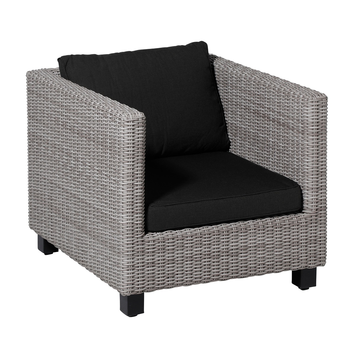 Madison Rib black Zitkussen - Set van 2
