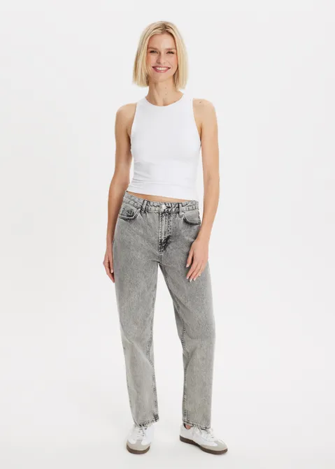 Sol mom jeans grijs (GRS.UL)