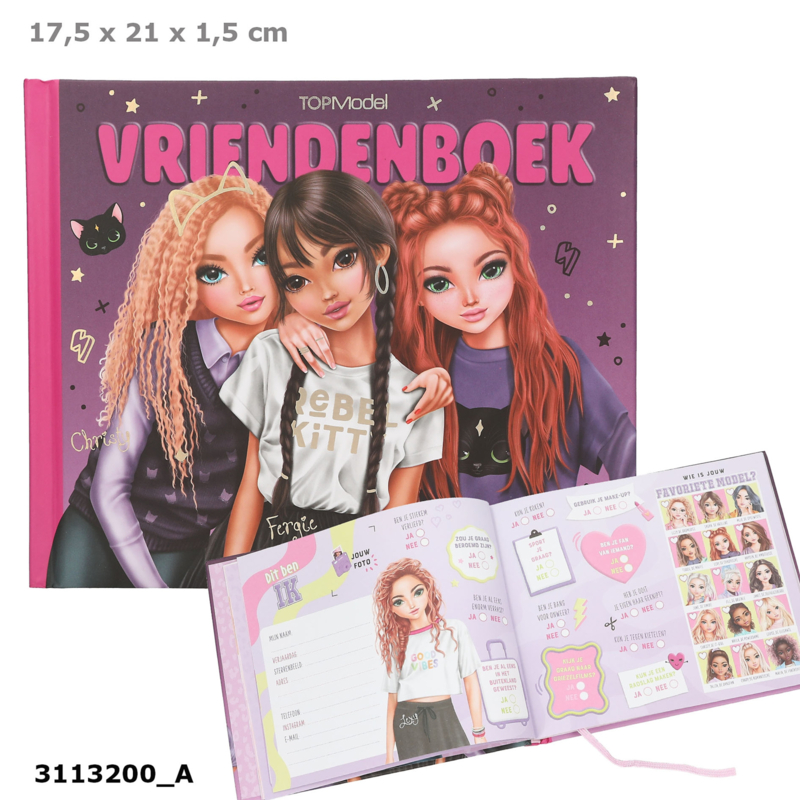 TOPModel vriendenboek REBEL KITTY