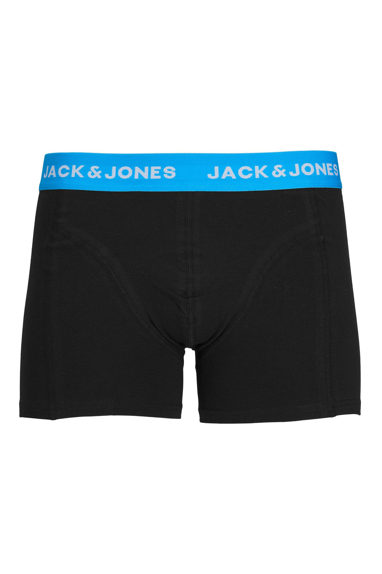Conjunto de 3 cuecas boxer de algodão combinando.