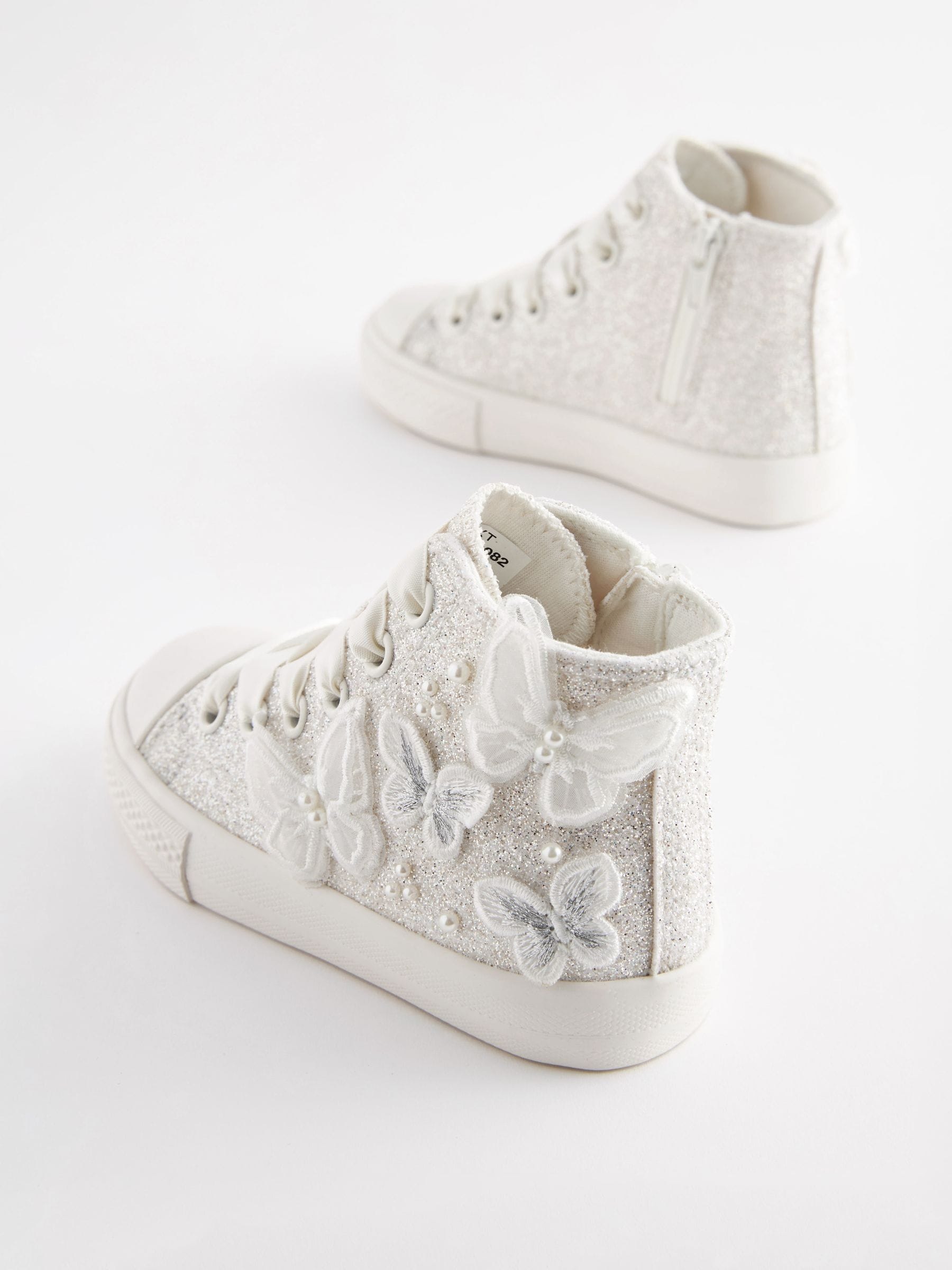 Butterfly Glitter - High Top Trainer