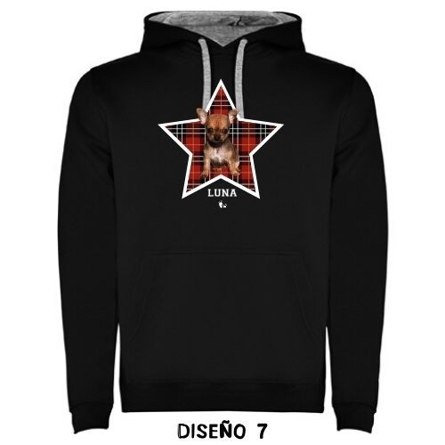 Moletom xadrez preto personalizado