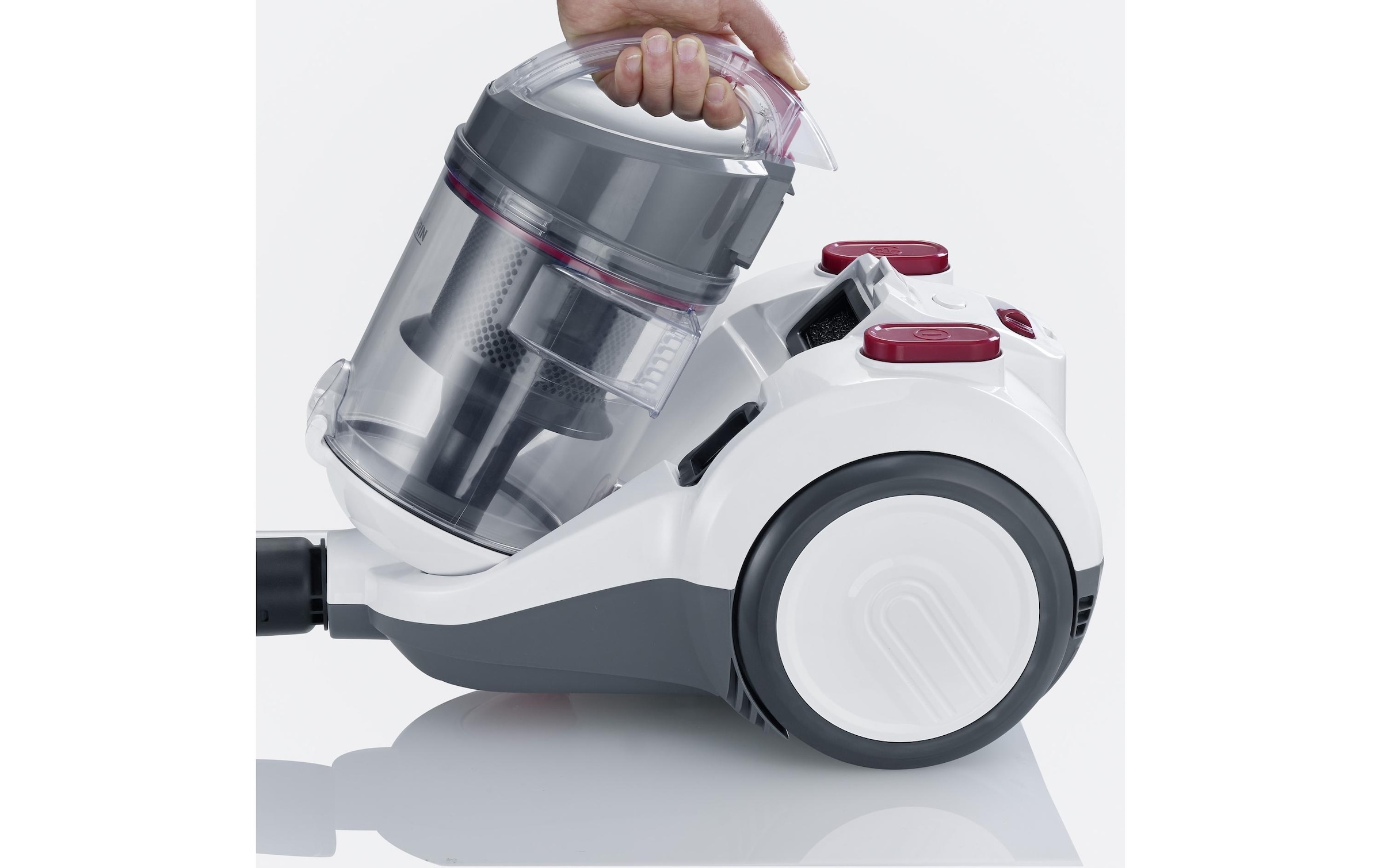 Severin Bodenstaubsauger »CY 7088 Grau/Weiss« 800 W beutellos
