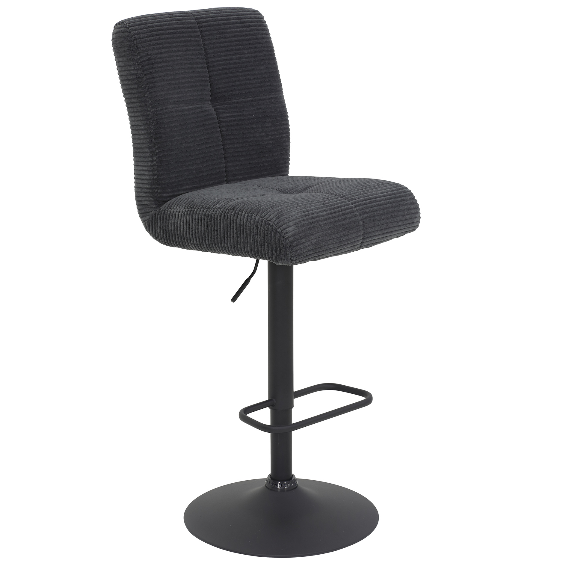 Barhocker - anthrazit-schwarz - Breitcord