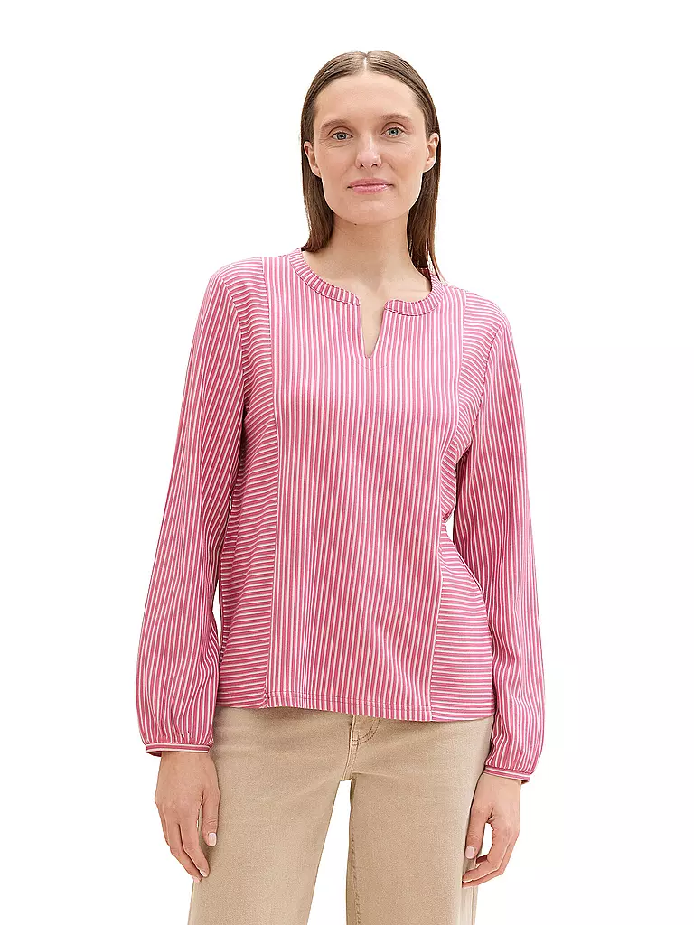 TOM TAILOR Langarmshirt  pink