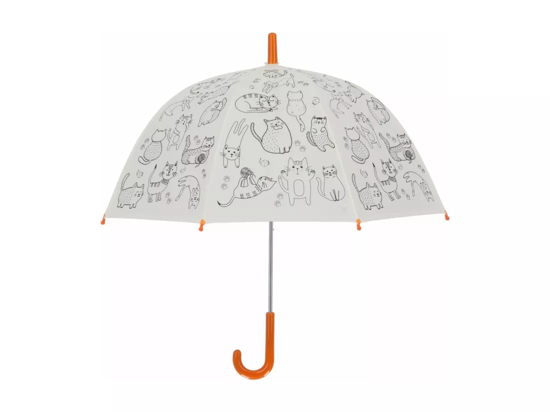 Parapluie enfant à colorier 70 cm Chats