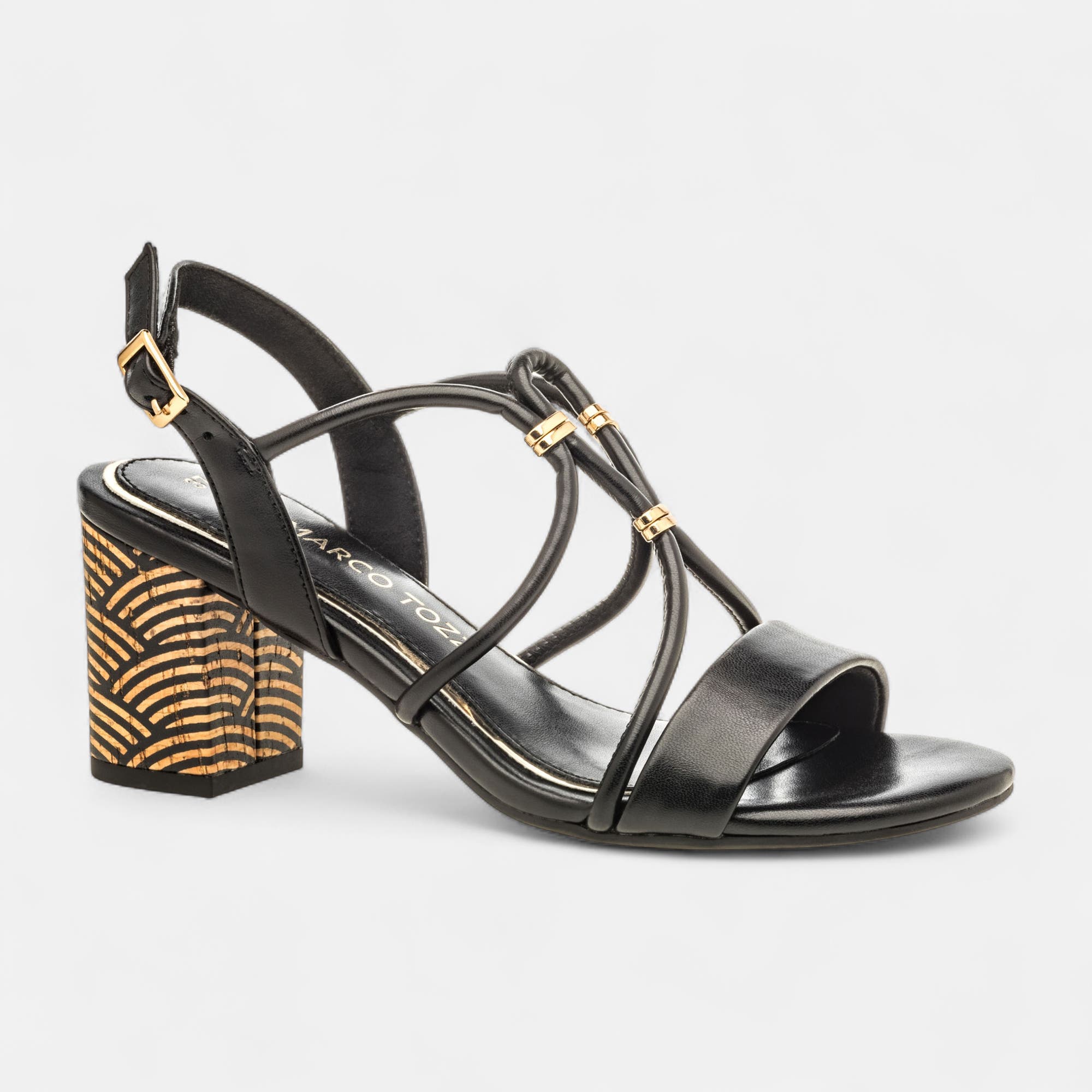Nu-pieds à talon Femme noir
