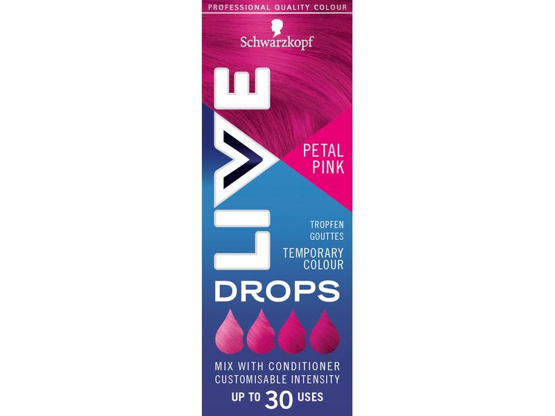 Schwarzkopf LIVE Haarcoloration Drops Petal Pink Hochpigmentierte Haarfarbe