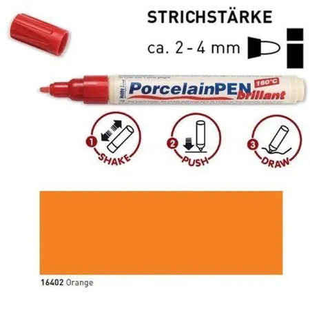 KREUL PorcelainPen brillant 160°C Orange