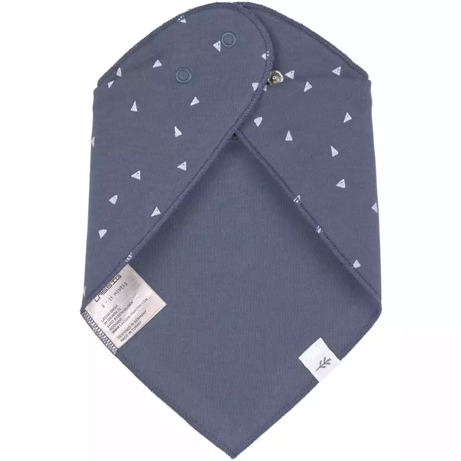 LÄSSIG Dreieckstuch Baby 2er Pack Blue Grey
