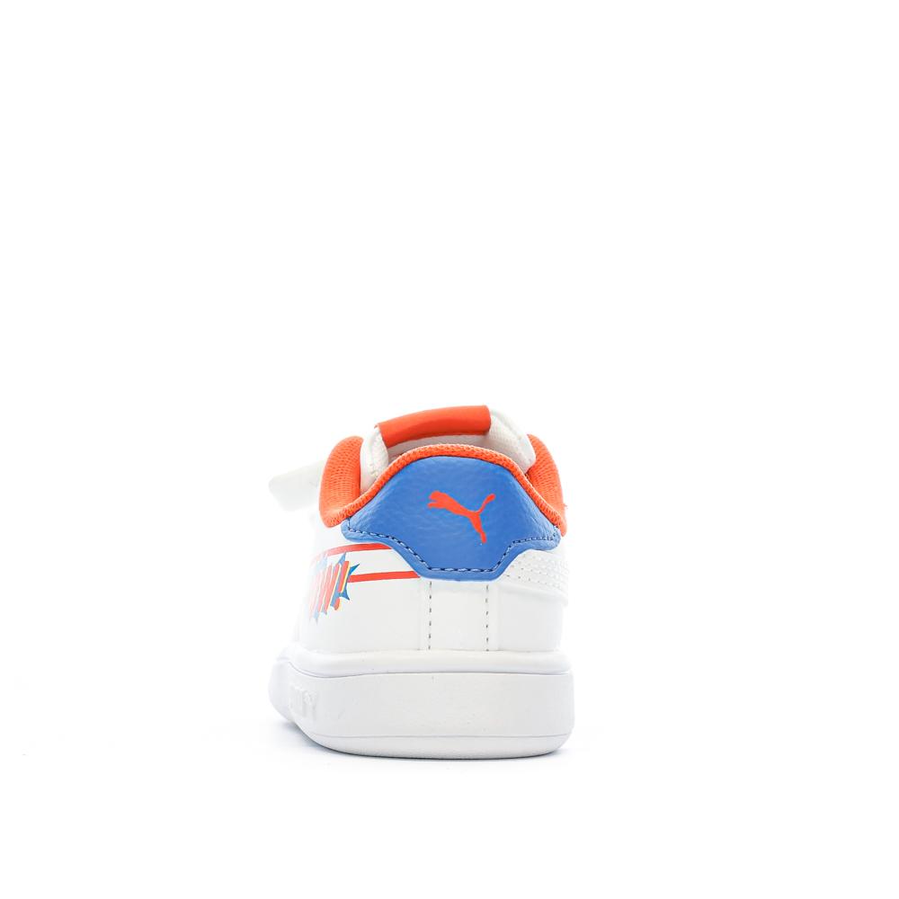 Puma Baskets Blanche/Bleu/Rouge Garçon Puma Iinf Smash Comics