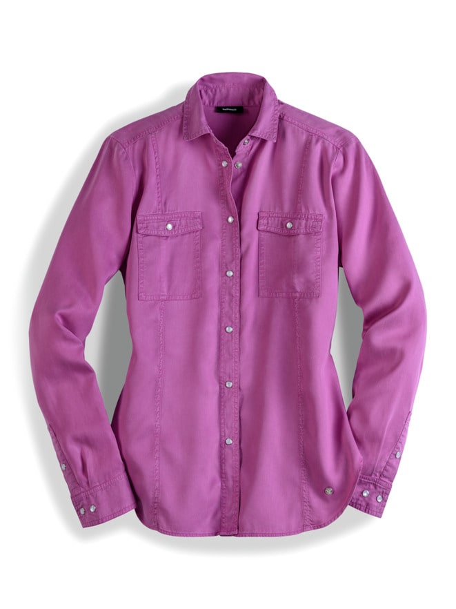 Lyocell-Jeansbluse Extraleicht