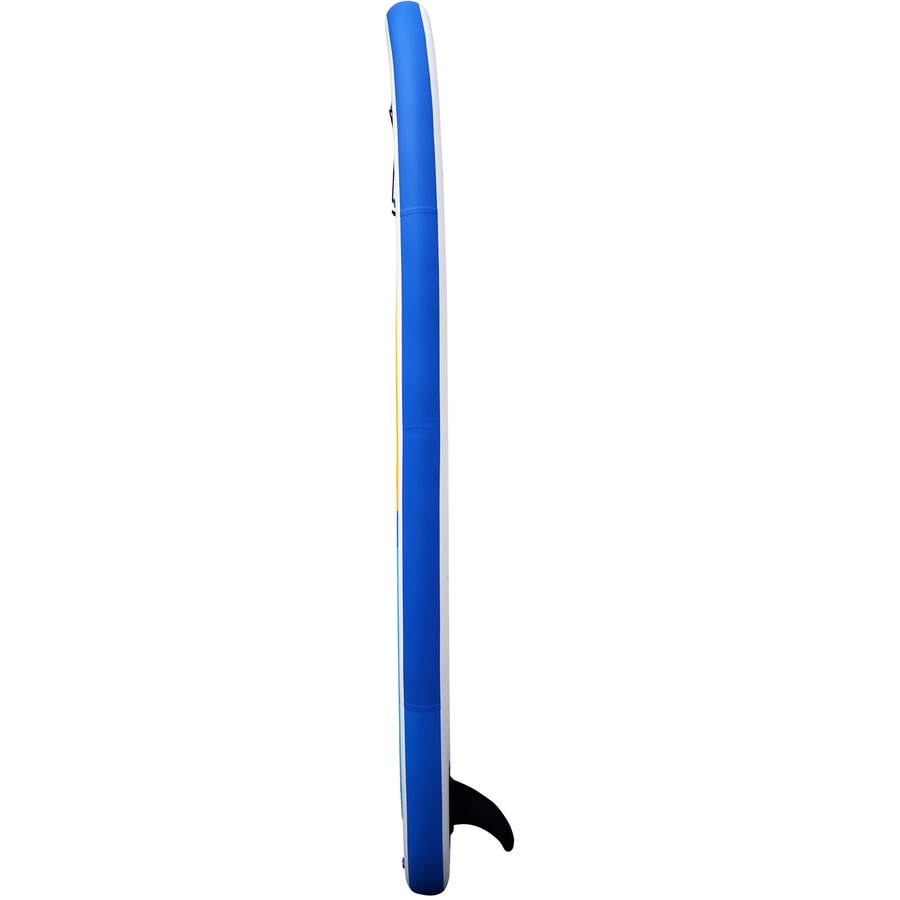 HOMCOM Aufblasbares Surfbrett mit Paddel weiß, blau